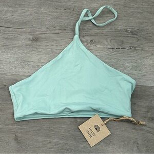 NWT toast swim apex bikini top blue surf xs women’s halter